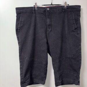 Switch remarkable premium denim black Bermuda shorts men’s 44 grunge goth skater